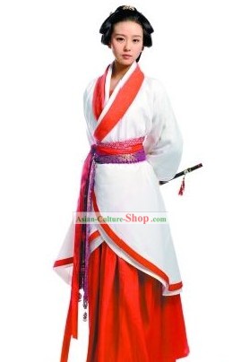 Ancient Chinese Swordswoman Hanfu Costume