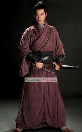 Three Kingdoms General Lv Bu Costumes Complete Set for Men