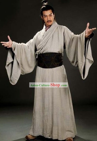 Three Kingdoms Lv Bu Costumes Complete Set for Men