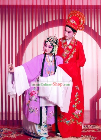 Beijing Opera Lover Couple Costumes Two Sets