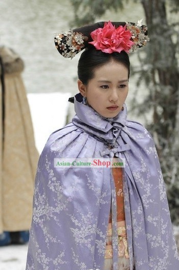 Qing Dynasty Princess Plum Blossom Cape for Women