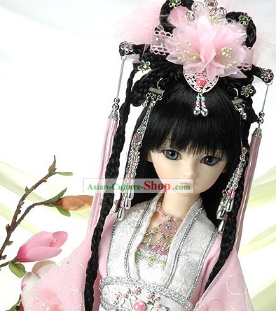 Ancient Chinese Romantic Princess Long Wig and Hair Accessories