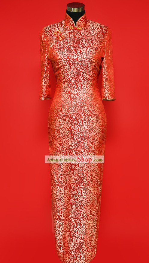 Chinese-style Cheongsam Dress for Brides