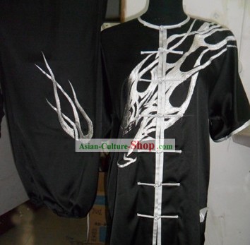 Black Eagle Kung Fu Silk Suit for Men