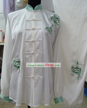 White Silk Martial Arts Clothing for Women