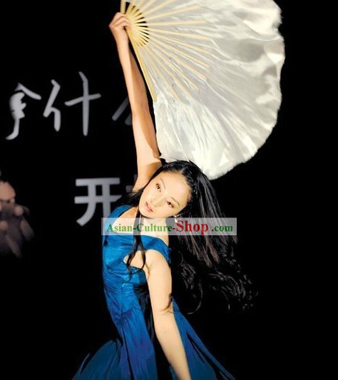 Chinese Classic Silk Pure White Fan