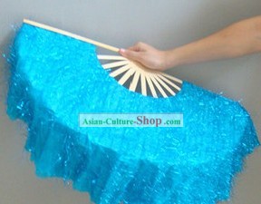 Chinese Classic Shinning Blue Dancing Fan