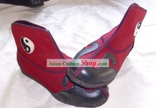 Traditional Chinese Red Taoist Tai Chi Cloud Boots