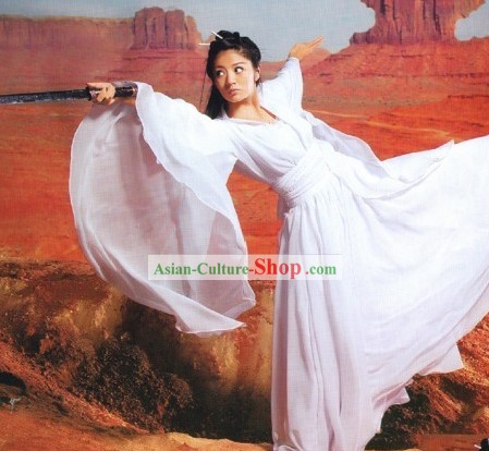 Ancient Chinese Swords Woman Costumes Complete Set