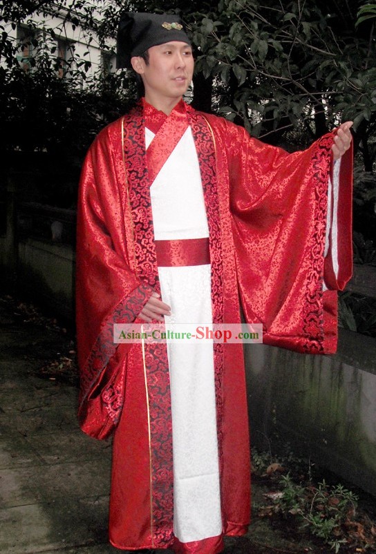 Ancient Chinese Clothing and Hat for Men