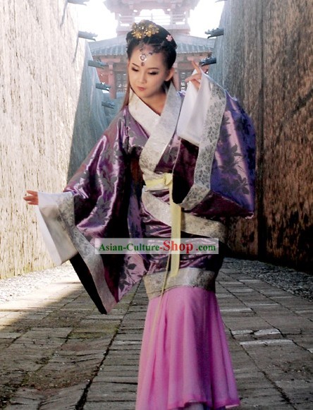 Ancient Chinese Han Dynasty Empress Clothing Complete Set