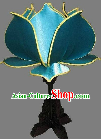 Traditional Chinese Palace Lotus Shape Desk Lamp