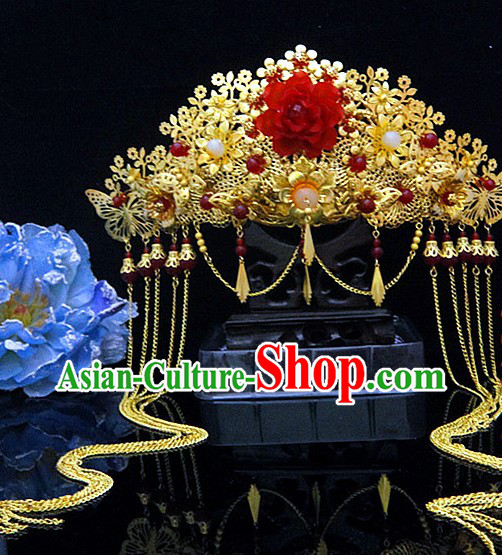 Traditional Chinese Lucky Wedding Phoenix Coronet for Brides