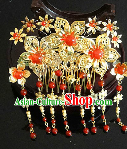 Traditional Chinese Handmade Flower Wedding Hairpin