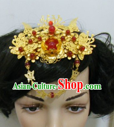 Traditional Chinese Handmade Flower Wedding Head Accessories