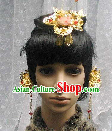 Traditional Chinese Handmade Flower Hair Clasps