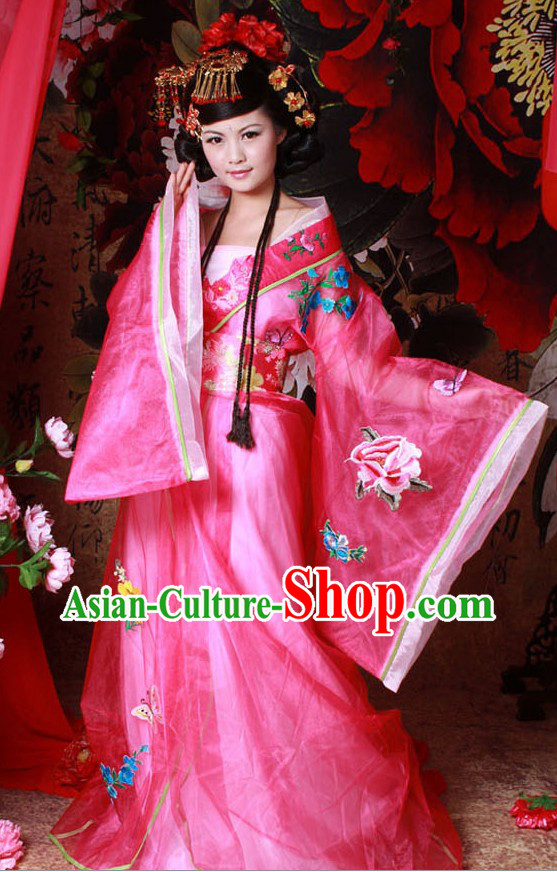 Ancient Chinese Empress Costumes and Hair Accessories for Women