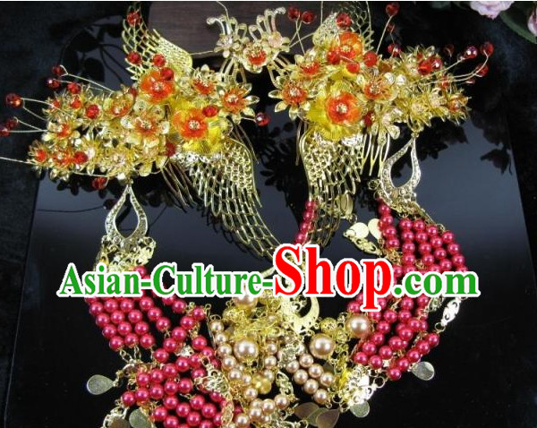 Chinese Classical Handmade Wedding Phoenix Hair Accessories for Brides