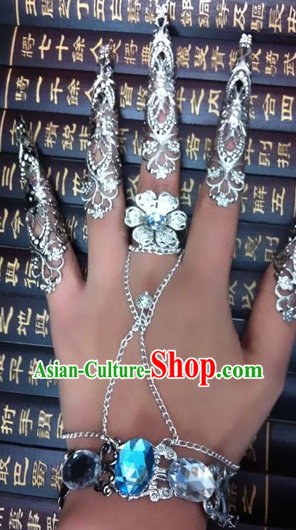 Traditional Chinese Empress Hand and Finger Nails Decoration Accessories
