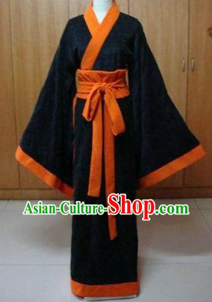 Ancient Chinese Black Han Fu Clothing for Women