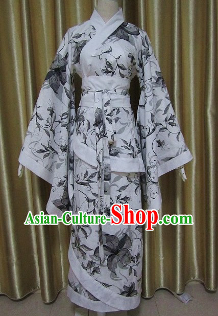 Ancient Chinese Han Dynasty Oil Painting Clothing
