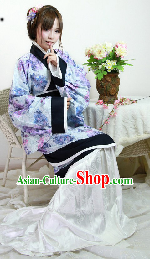 Ancient Chinese Han Dynasty Clothing Complete Set for Women