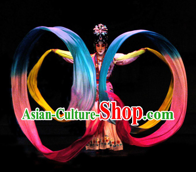 473 Inches Long Chinese Palace Classic Dancing Silk Ribbon Set