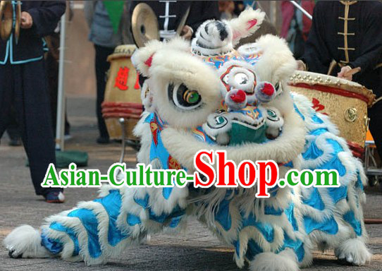 Grand Opening Blue Underground Lion Dance Costumes Complete Set