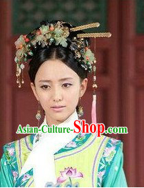 Ancient Chinese Qing Palace Princess Hair Accessories Complete Set