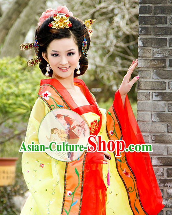 Ancient Chinese Tang Dynasty Palace Lady Costume for Women