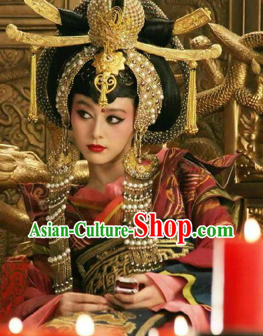 Ancient Chinese Female Emperor Wu Zetian Hair Accessories Complete Set