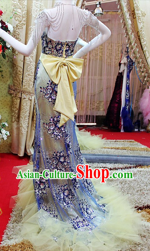 Stunning Shinning Handmade Evening Dress for Women