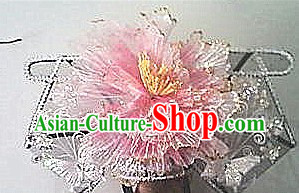 Ancient Chinese Qing Dynasty Manchu Princess Pink Hat