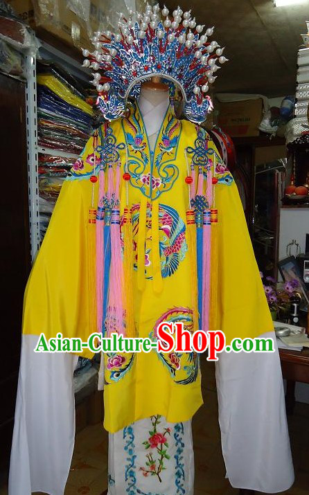 Chinese Classical Opera Phoenix Empress Costumes and Phoenix Coronet