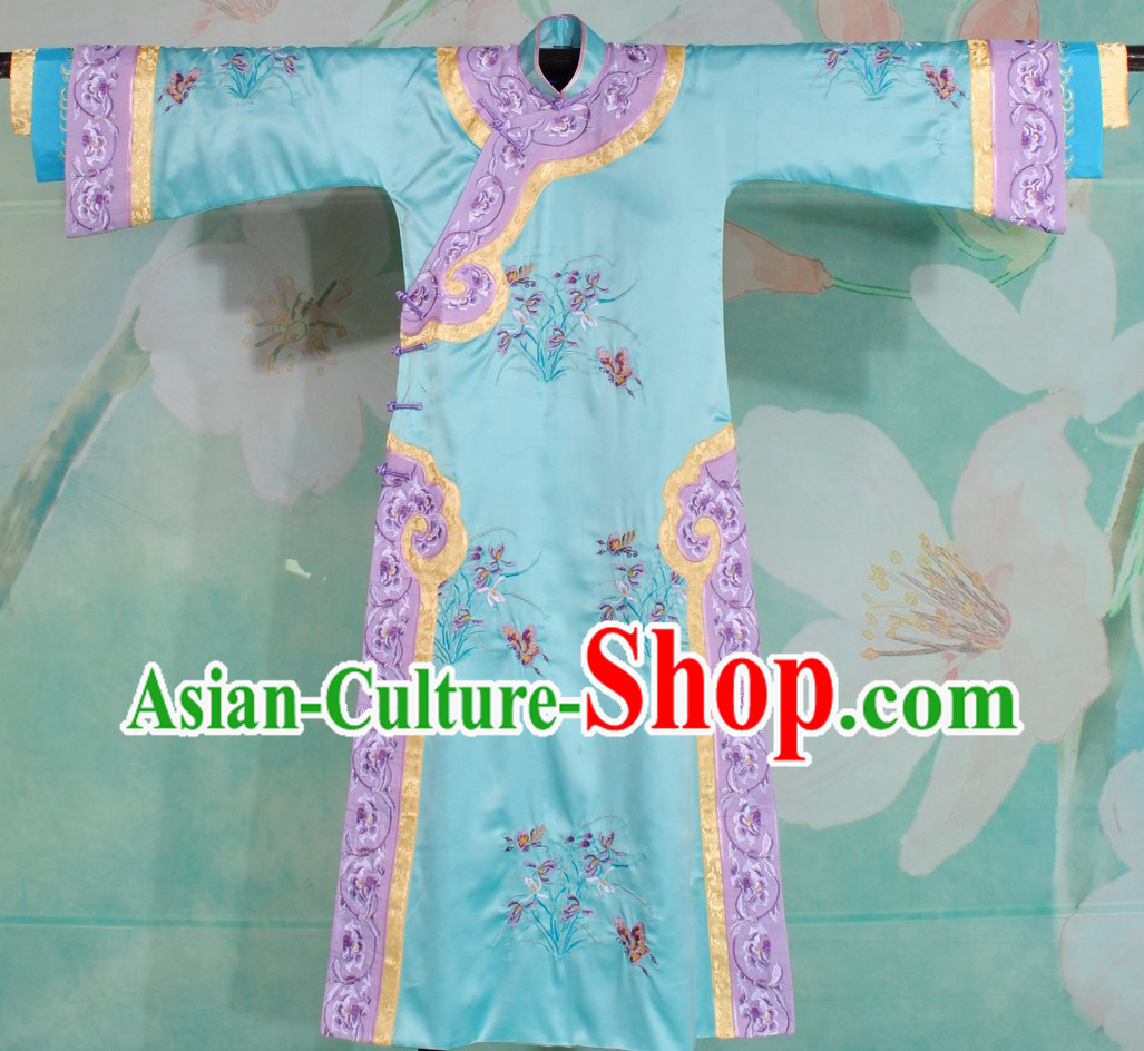 Qing Dynasty Palace Embroidered Princess Clothing for Women