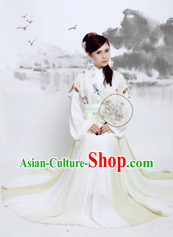 Ancient Chinese Hanfu Clothing Complete Set for Women