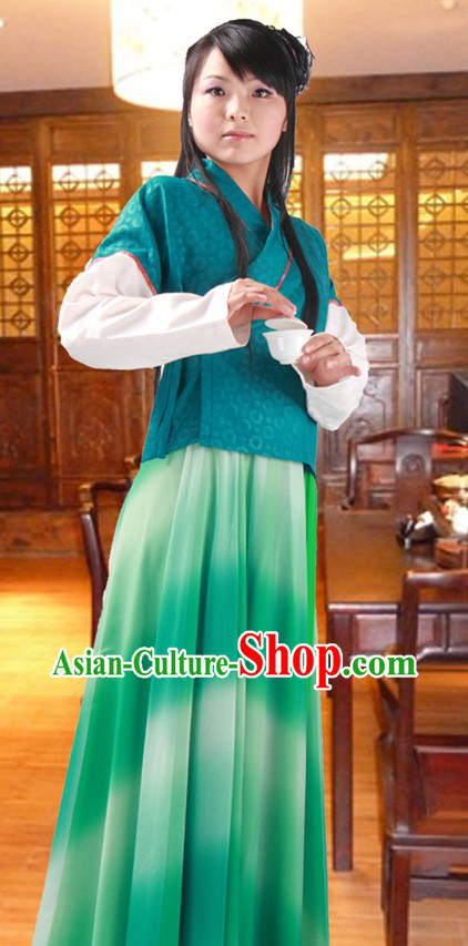 Ancient Chinese Tea Ceremony Costume for Women