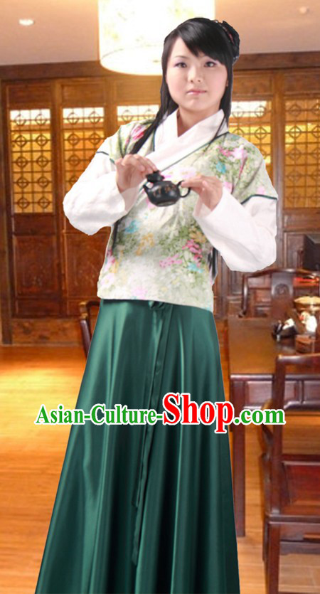 Ancient Chinese Tea Ceremony Costume for Women