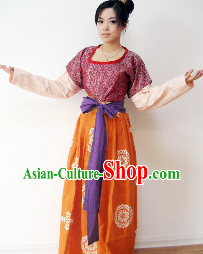 Ancient Chinese Tang Dynasty Costume for Women