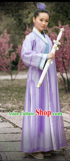 Ancient Chinese Wudang Swordswoman Costume