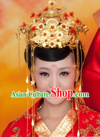 Ancient Chinese Princess Handmade Hair Accessories Wedding Phoenix Coronet