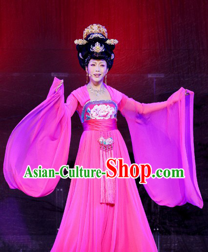 Ancient Chinese Tang Dynasty Palace Ribbon Dance Costumes