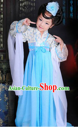 Ancient Chinese Tang Dynasty Lady Costume for Kids