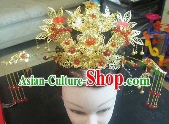 Ancient Chinese Wedding Phoenix Hair Accessories and Hairpins