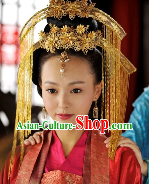 Ancient Chinese Wedding Hair Accessories Complete Set for Brides