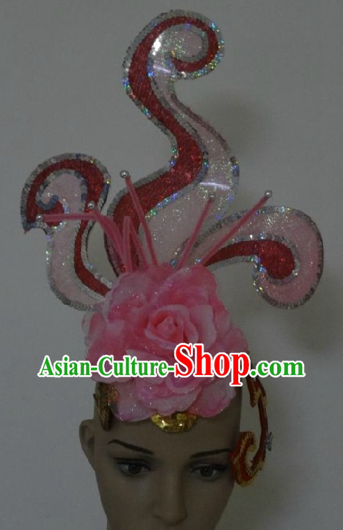 Traditional Chinese Tao Yao Handmade Stage Performance Headpiece