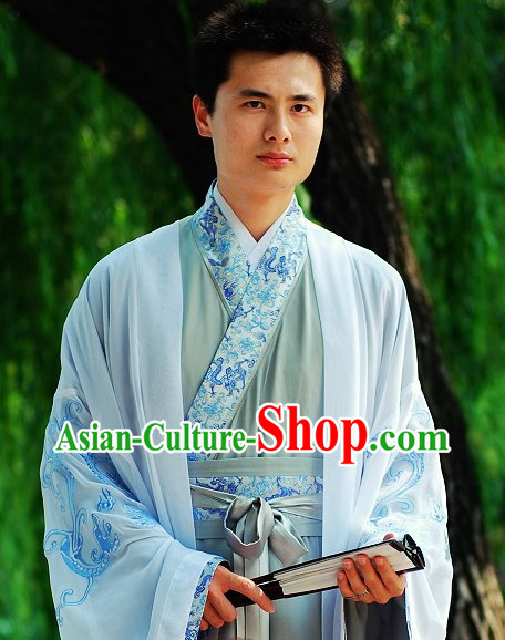 Han Dynasty Dragon Clothing for Men