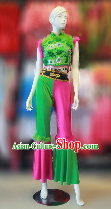 Traditional Chinese Han Minority Dance Costumes for Women