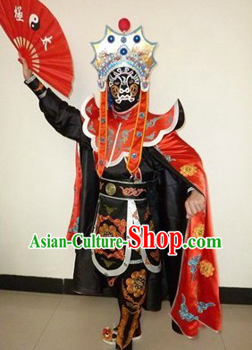 Bian Lian Mask-changing Performance Costumes Helmet Eight Masks Instruction DVD Complete Set for Men