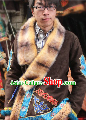 Traditional Chinese Tibetan Blouse for Men